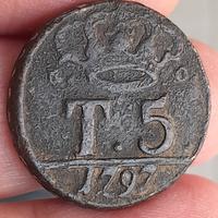 Napoli 5 tornesi 1797