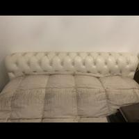 Letto matrimoniale in pelle