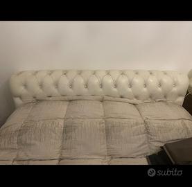 Letto matrimoniale in pelle