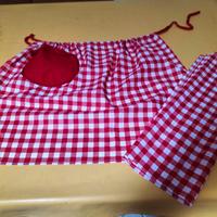 Grembiule con strofinaccio natalizio 