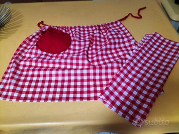 Grembiule con strofinaccio natalizio 