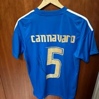 Maglia Italia originale autografata Cannavaro