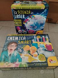 2 giochi  I'M A GENIUS SCIENCE - LASER  e CHIMICA 