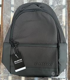 Zaino Lotto nero nuovo porta PC, 2 scomparti