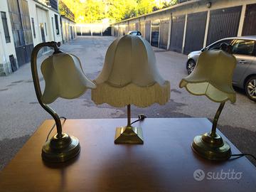 Lampade in ottone d'epoca