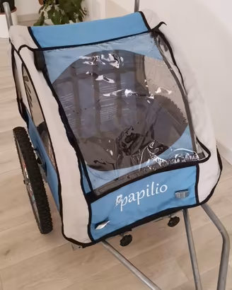 Rimorchio Bici per Bambini Doppia Seduta