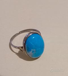 Anello con Turchese naturale 