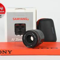Samyang 35mm f1.8 AF FE Sony E USATO GARANTITO PER
