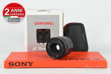 Samyang 35mm f1.8 AF FE Sony E USATO GARANTITO PER