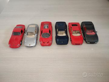 Lotto 6 Modellini Ferrari Maisto 1/32 Vintage 