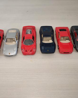 Lotto 6 Modellini Ferrari Maisto 1/32 Vintage 