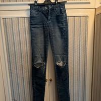 Jeans Leggings con Strappi