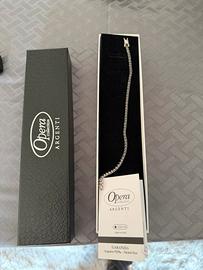 Bracciale Tennis uomo argento Opera collection