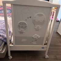 Lettino e fasciatoio Pali - orsetto e mongolfiera