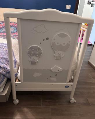 Lettino e fasciatoio Pali - orsetto e mongolfiera