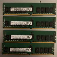 4x 16gb ram DDR4 ECC 64gb totali