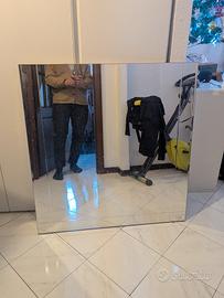 Specchio quadrato bagno molato 1 x 1 metri