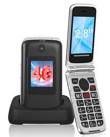 Telefono cellulare per anziani 4G 2SIM, SOS
