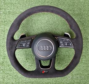 Volante Piatto Audi Completo Full Alcantara RS S