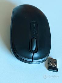 Mouse Slim Microsoft Wireless Mobile 1850 Nero