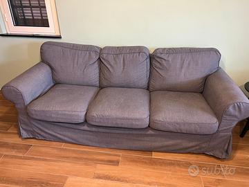 Divano 3 Posti Grigio (Modello stile IKEA Ektorp)