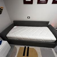 Letto divano contenitore con materasso