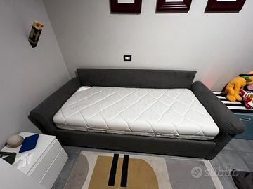 Letto divano contenitore con materasso