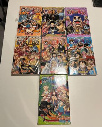 One piece lotto 7 volumi prima edizione giapponese