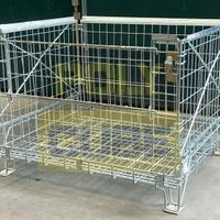 Contenitori ceste abbattibili in filo metallico