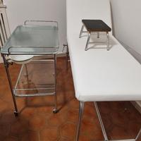 lettino medico con accessori