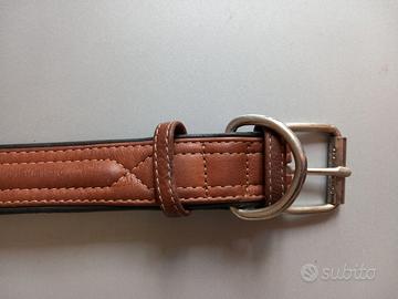 Collare pelle 60 cm cani grossa taglia 3,2 cm
