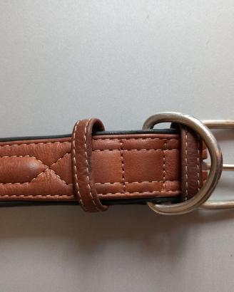 Collare pelle 60 cm cani grossa taglia 3,2 cm