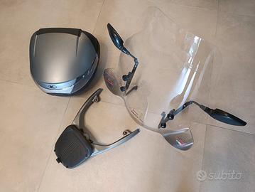 Parabrezza + Bauletto Kymko Agility 125 R16+