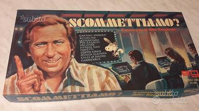 Gioco in scatola usato anni 80 "scommettiamo"