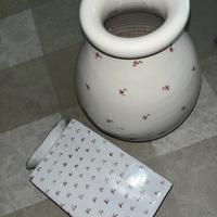 Set Ceramica vaso + fiaschetta dipingi a mano