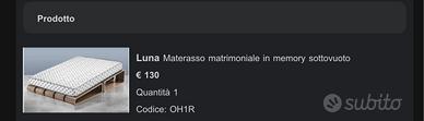 MATERASSO MEMORY MONDO CONVENIENZA
