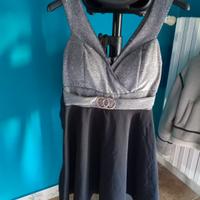 Vestito elegante nero e argento – taglia S/M