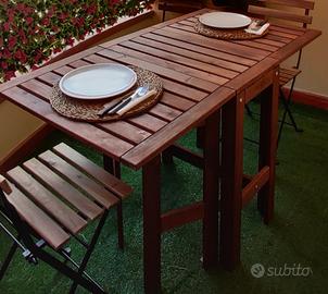 tavolo applaro ikea da esterno/interno gateleg