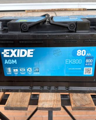 Batteria Auto EXIDE AGM EK800 12V 80Ah 800A