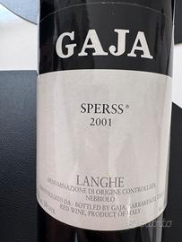 Bottiglia di GAJA SPERSS 2001