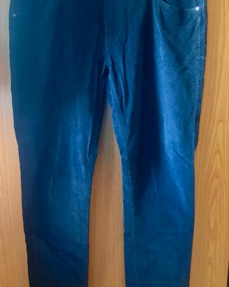 Pantaloni Invernali Velluto Blu ( Clayton Tg. 54 )
