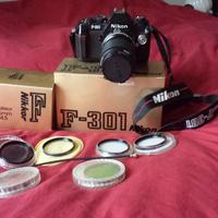 Nikon F-301 analogica obiettivo Nikkor 35-105 mm