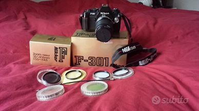 Nikon F-301 analogica obiettivo Nikkor 35-105 mm