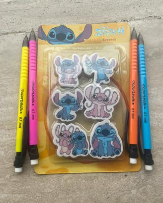 Set 4 matite e sei gomme