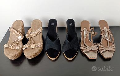 3 Paia di Scarpe da Donna n. 36 + Sacca Omaggio