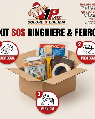 Kit Vernice Ringhiere AntiRuggine Nero+ Spedizione
