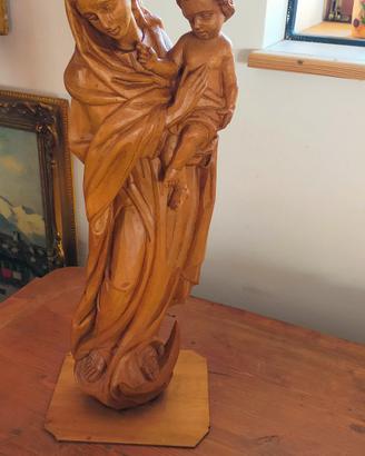 Scultura Madonna con Bambino