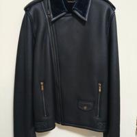 Giacca Pelle di Agnello Versace Collection Tg 48 