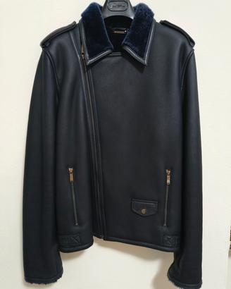 Giacca Pelle di Agnello Versace Collection Tg 48 