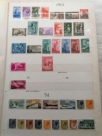 Francobolli Italia Ordinaria+ Servizi 1955-1981